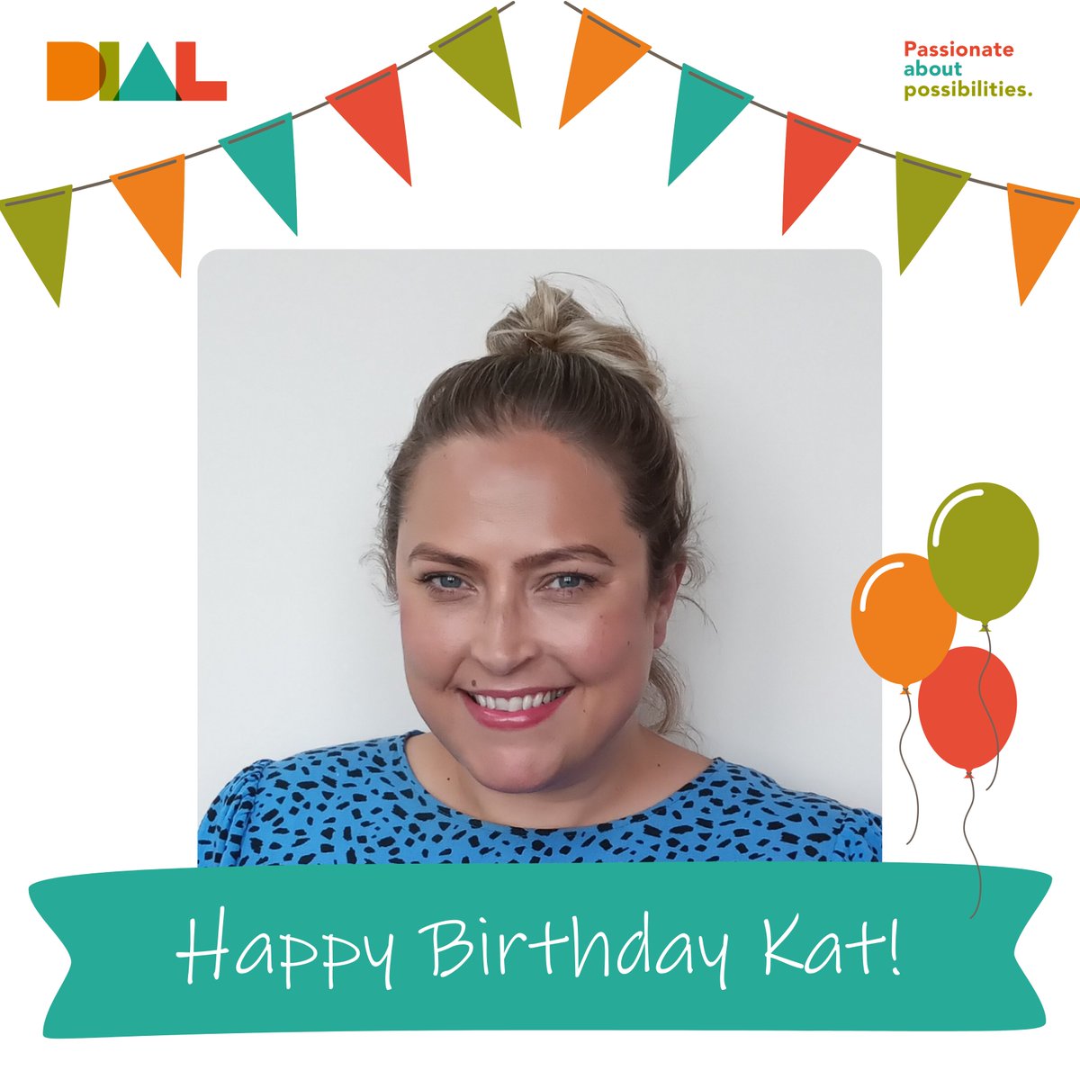 Happy Birthday to our fab Peer Advisor, Kat! We hope that you have a lovely day 🎈

#PassionateAboutPossibilities #HappyBirthday #TeamDIAL
