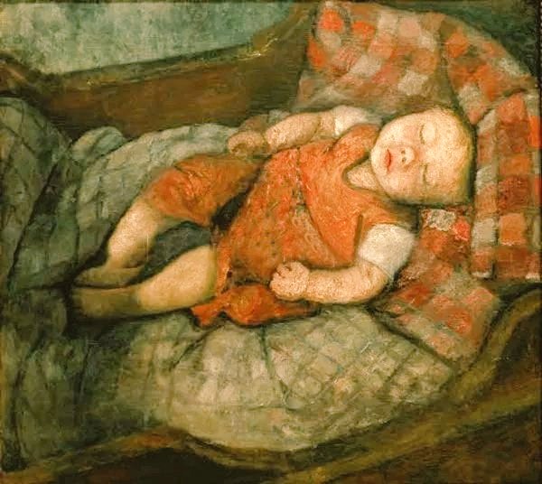 Paula Modersohn-Becker, Sleeping Child, 1904 #WomensArt