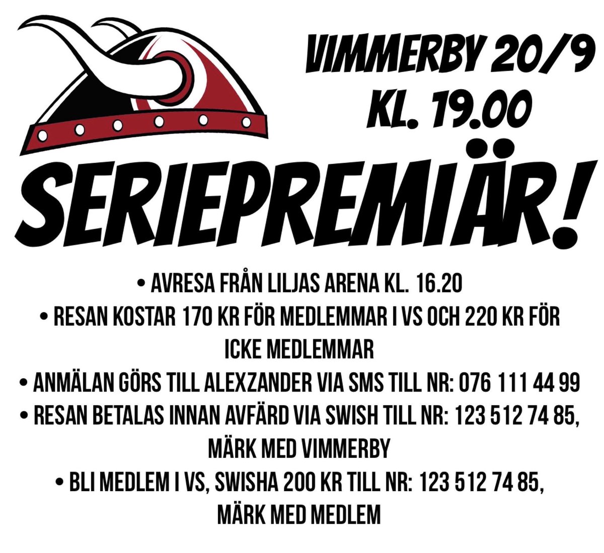 Nu kör vi, framåt Nybro! ❤️🖤🤍