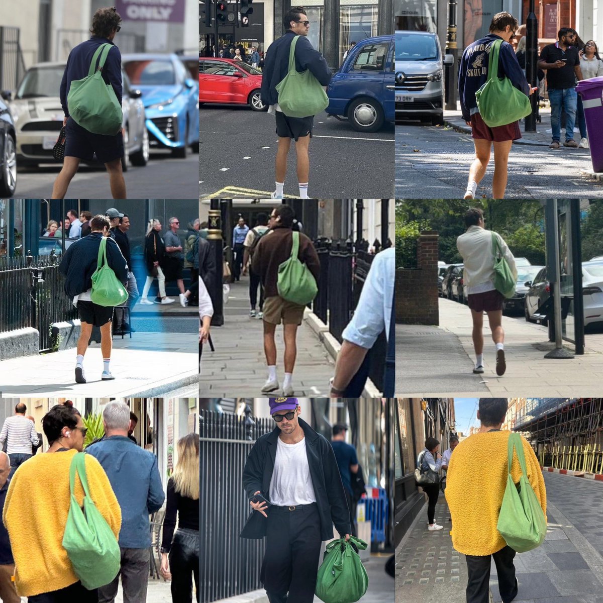 him and his giant tote bag against the world