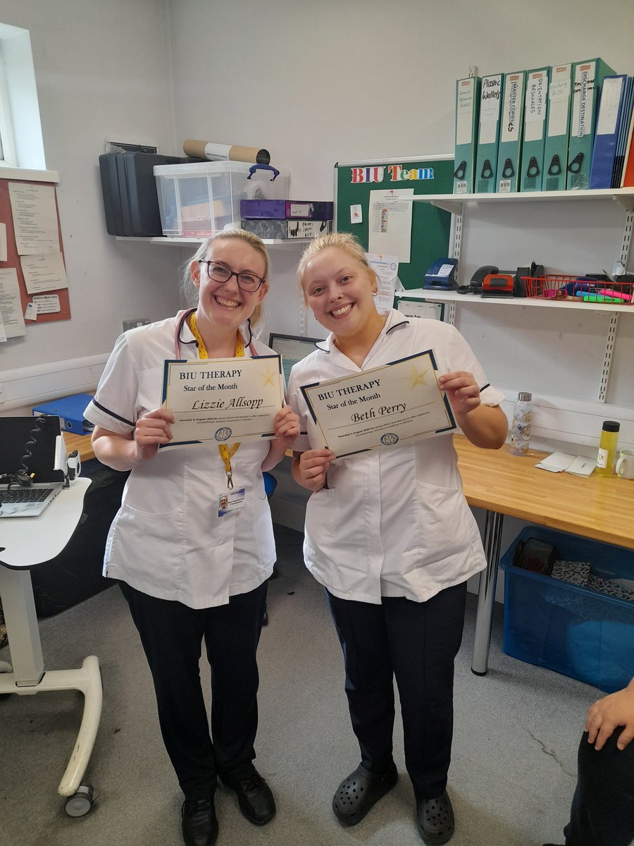 Brain Injury Unit π§ (@uhlbiu) on Twitter photo Congratulations to Lizzie Allsopp and Beth Perry, our August stars of the month, for going above and beyond to offer additional Physiotherapy sessions to patients in distress ππ <a href="/Leic_hospital/">Leicester's Hospitals</a> <a href="/uhltherapy/">uhltherapy</a> Congratulations to Lizzie Allsopp and Beth Perry, our August stars of the month, for going above and beyond to offer additional Physiotherapy sessions to patients in distress ππ <a href="/Leic_hospital/">Leicester's Hospitals</a> <a href="/uhltherapy/">uhltherapy</a>