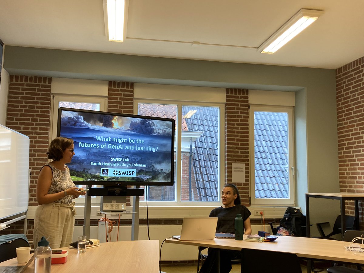 Joëlle Swart (@joelleswart) on Twitter photo Sarah Healy <a href="/eduTH1NK/">Sarah Healy 🌦</a> kicking off a series of events at <a href="/univgroningen/">University of Groningen</a> this & next week with a lunch lecture on GenAI, futures of learning, hacktivism & creative participatory design: Sarah Healy <a href="/eduTH1NK/">Sarah Healy 🌦</a> kicking off a series of events at <a href="/univgroningen/">University of Groningen</a> this & next week with a lunch lecture on GenAI, futures of learning, hacktivism & creative participatory design: