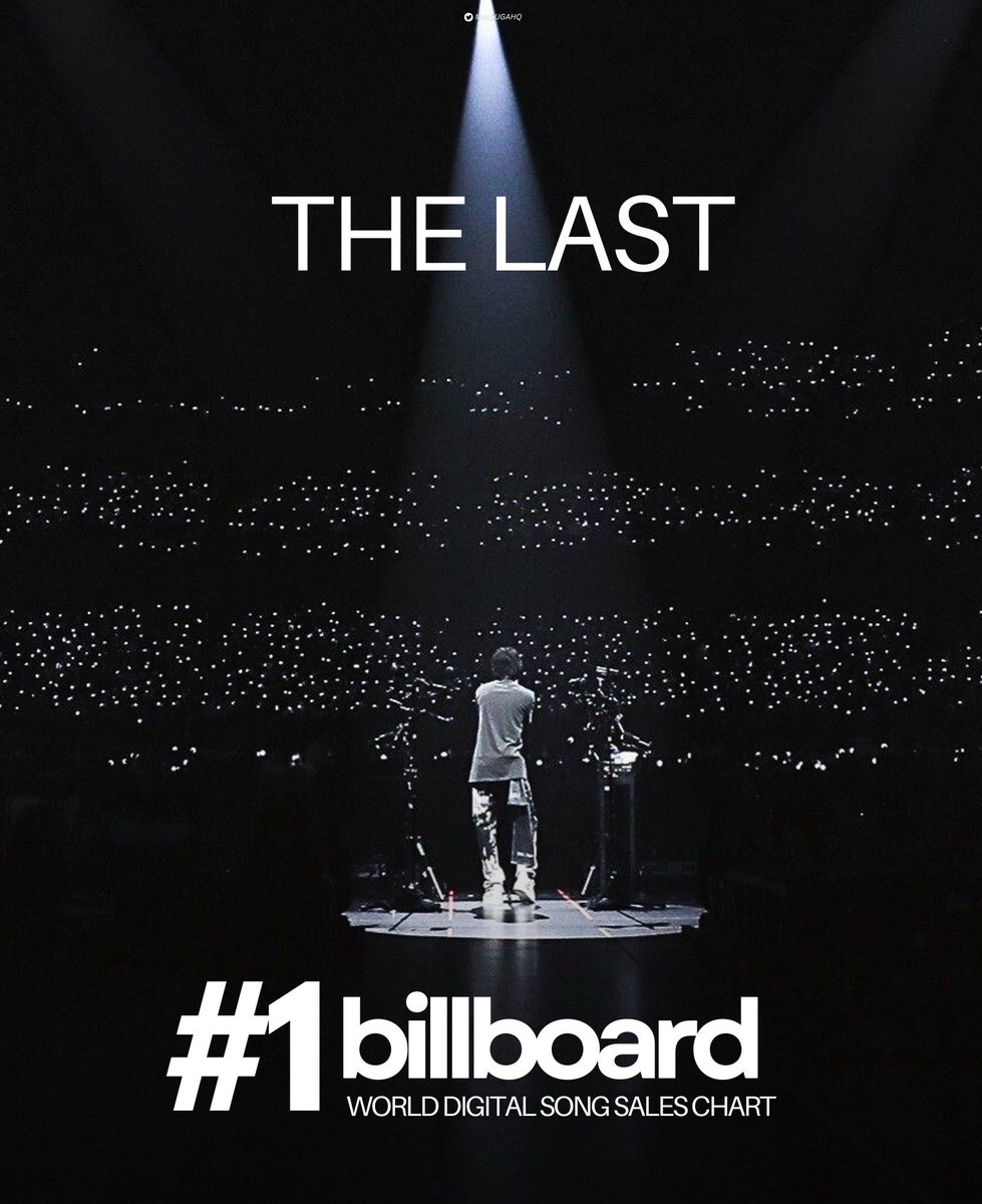 SUGAIndoFanbase's tweet photo. 'The Last' milik Agust D berhasil mencapai peringkat #1 di Billboard World Digital Song Sales Chart minggu ini setelah delapan tahun dirilis 😭🎉

CONGRATULATIONS AGUST D 
CONGRATULATIONS SUGA
#BesideSUGA
#ItsGonnaBeAlright
#YoongiNeverWalksAlone https://t.co/L2R79qs51D