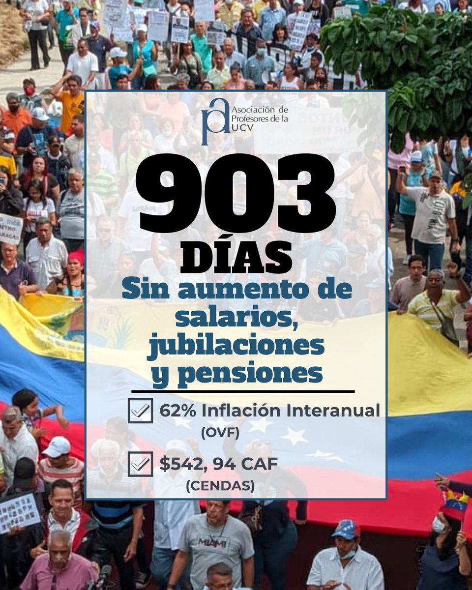 #UCV #Profesores #Venezuela #SalariosDignosYa #BonoNoEsSalario