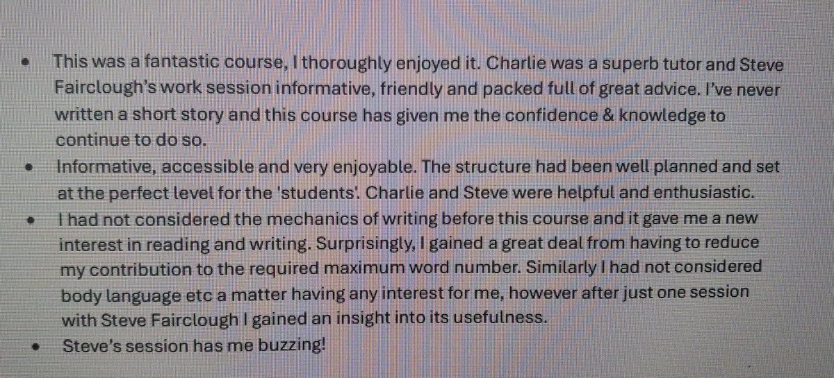 sjf40's tweet photo. Nice to get such positive feedback... This is from some "Creative Writing through Drama" sessions I delivered with adults for the fabulosa - @ReadNowWriteNow in Blackpool and Chorley... I love the last one... 😁👍 #CreativePractitioner #StayCreative #creativewriting #drama https://t.co/GDJy4GkeHS