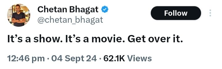 VarunKrRana's tweet image. Says the man who cried over not getting &apos;proper credit&apos; for &quot;3 Idiots&quot; movie 👏👏