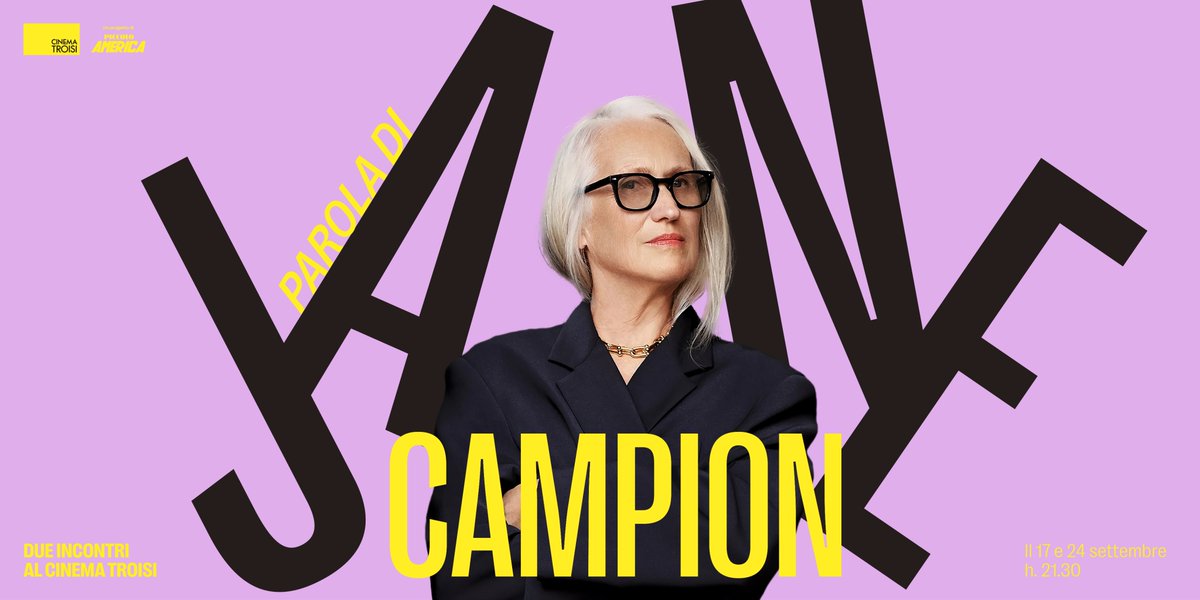 Siamo elettrizzati di comunicarvi che il #CinemaTroisi ospiterà Jane Campion per due eventi speciali!
Martedì 17 settembre alle 21.30 “Mommy” di Xavier Dolan e il 24 settembre alle 21.30 “Il portiere di notte”, in dialogo con la regista Liliana Cavani.

🎟️ tinyurl.com/BigliettiJaneC…