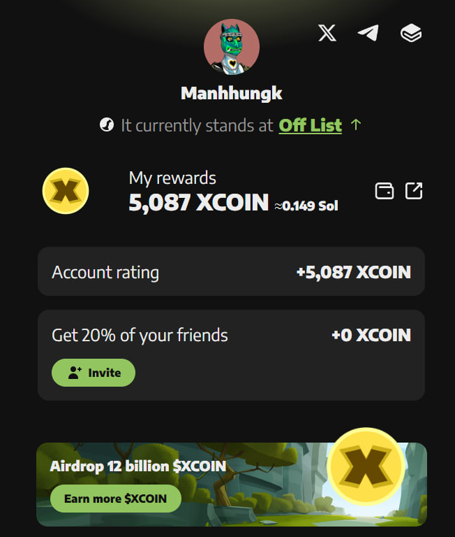 Đến lượt trend check acc X để nhận token, a em rảnh vào check xem dc bao nhiêu nhé 😁😁, top 500 sẽ được airdrop thêm Nft :))
nebx.io/login?v=515939…