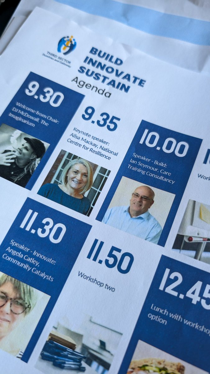 Our team are at the <a href="/thirdsectordg/">Third Sector Dumfries and Galloway</a> Build.Innovate.Sustain conference today with centre manager Ailsa Mackay helping to start the day as keynote speaker, looking at the vital role our third sector plays in supporting resilient communities.
