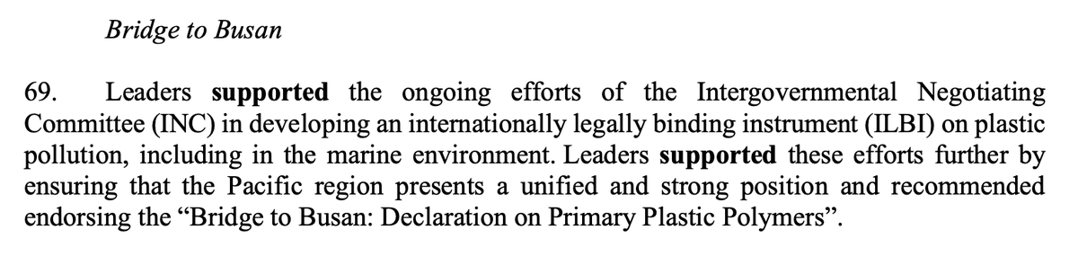 andresdelcas's tweet photo. 🚨Pacific Island Forum Heads of State endorsed Primary Plastic Polymers Declaration for the #PlasticsTreaty =
😉Presidential support
📈+ 10 the new members for #BridgetoBusan
🇳🇷🇲🇭🇳🇿🇳🇺 🇵🇼 🇵🇬 🇼🇸🇹🇴🇹🇻 🇰🇮
https://t.co/IXo7GCZQVZ https://t.co/681XLpHaRp