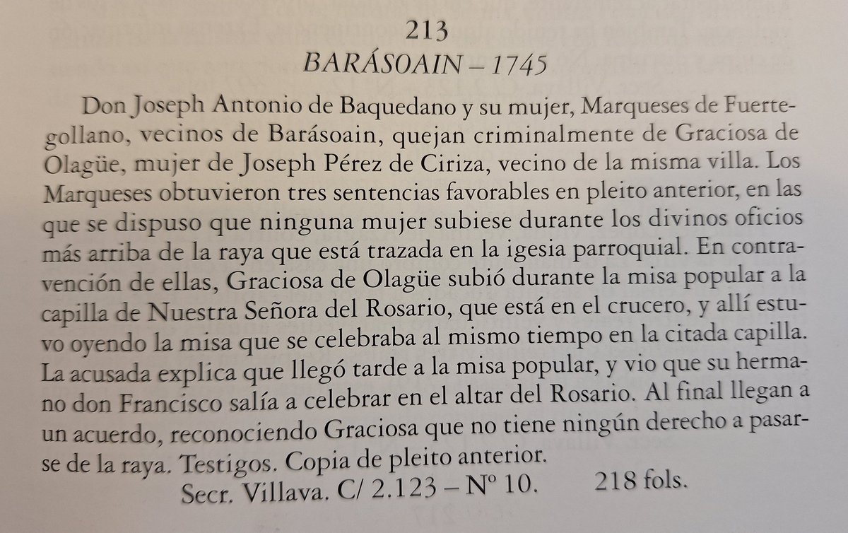 Barasoain (Navarra), 1745. Mujeres pasándose de la raya (Arch. Diocesano de Pamplona).