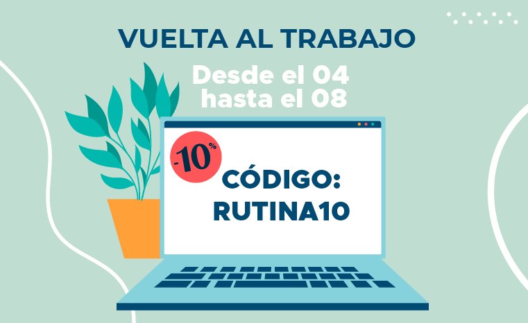 Solo por ser tú y porque sabemos que te mereces lo mejor para comenzar esta nueva temporada con el pie derecho.  Echa un vistazo a nuestra tienda y aprovecha este descuento antes de que el verano se nos escape de las manos. Usa el código ⛵ RUTINA10 💸 en tu carrito y voilà!