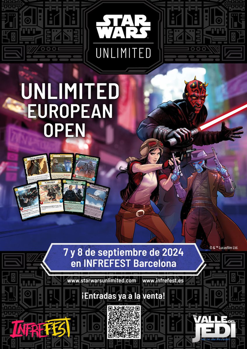 David M. Buisán (@davidmbuisan) on Twitter photo Ya puedo confirmar que este sábado y domingo de 14 a 16h estaré firmando cartas de Star Wars Unlimited en el InfreFest de <a href="/infrecuentes/">Infrecuentes</a> 💥 Ya puedo confirmar que este sábado y domingo de 14 a 16h estaré firmando cartas de Star Wars Unlimited en el InfreFest de <a href="/infrecuentes/">Infrecuentes</a> 💥