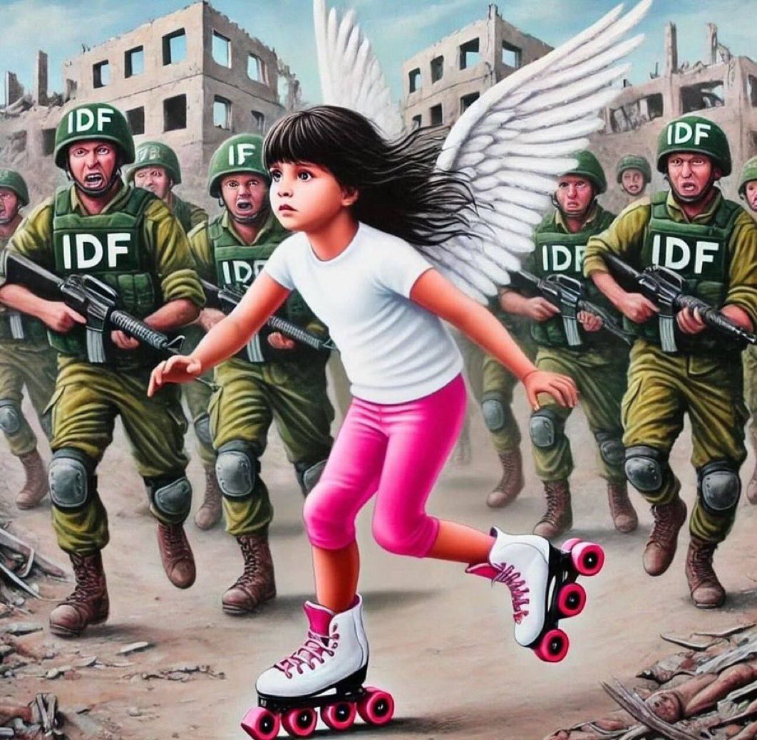 fayedfa's tweet image. Lets tell them about Tala!

Tala Hussam Abu Ajwa, was just 9 years old, she went to play using her skating boots but she was killed with 8 other martyrs in the bombing of a residential apartment in the "HirzAllah" building next to the municipality park in Gaza City.