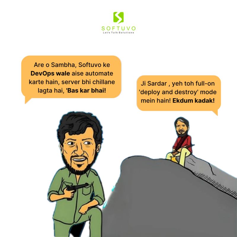 softuvo's tweet photo. Our DevOps team has servers saying, 'Arre bhai, thoda reham!' 😅💻 Deploying like it’s a dhaba order—fast and furious! 🚀🍜 

hashtag#DevOpsMasti hashtag#ServerTales hashtag#TechHumor hashtag#SoftuvoMagic hashtag#DeployKaBadshah https://t.co/B7OyhtaWEt