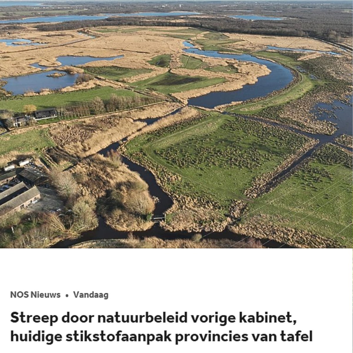 Het besluit van het kabinet om het Nationaal Programma Landelijk Gebied (NPLG) te stoppen, vergroot de onzekerheid en vertraagt broodnodige oplossingen voor het Nederlandse landschap.

Onze uitgebreide reactie lees je op onze website.
zuidhollandslandschap.nl/nieuws/stopzet…