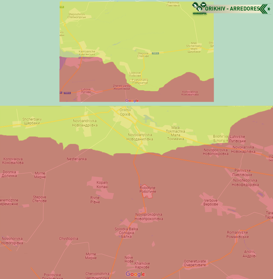 IgorGeoPol's tweet photo. Atualizações - Orikhiv Arredores (obl de Zaporizhzhia)  

- Avanços russos ao norte de Robotyne https://t.co/EqEnApGBJo