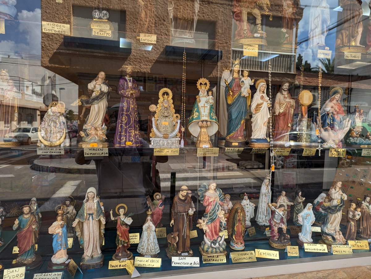 On holiday in Spain and thought <a href="/terrychristian/">terry christian</a> might appreciate this shop window?