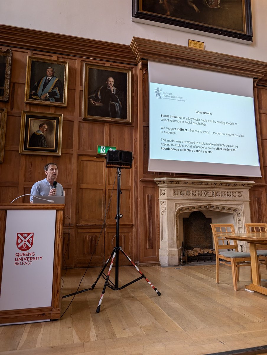 DrAnneTempleton's tweet photo. @ProfJohnDrury Next up, @ProfJohnDrury presenting his work on social influence between collective action events, where he dissects the role of local social influence on decisions to join gatherings. #spsconf https://t.co/cei6fb1cQw