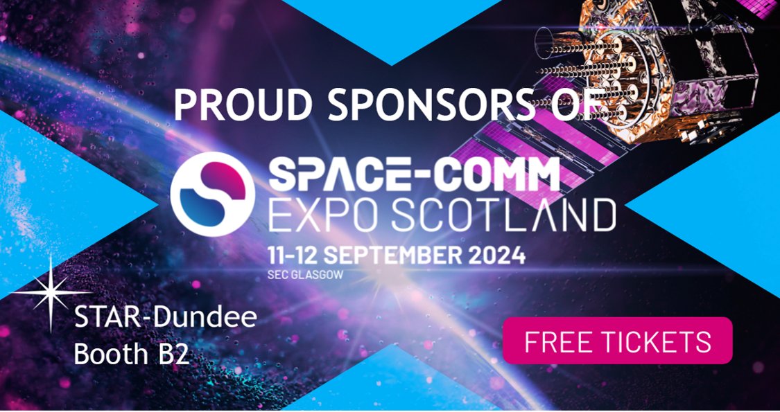 We’re thrilled to be sponsors of the first <a href="/SpaceCommExpo/">SpaceComm</a> Scotland event next week at the <a href="/SECGlasgow/">Scottish Event Campus</a>!

Find us at booth B2 from the 11–12 Sept to catch up &amp; talk about our range of #SpaceWire &amp; #SpaceFibre test &amp; development equipment &amp; IP cores.

We hope to see you there!
