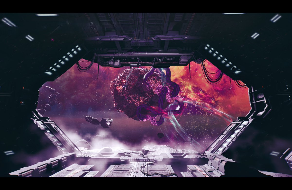 NextGenium's tweet photo. A gorgeous view from the hub at different times of the day. Project 14: Overmind will delight with beauty and tickle your sense of beauty.

#14Overmind #IndieGames #GameDevelopment #GameIndustry #Entertainment #Games #VideoGames #Space https://t.co/00T6J7l1OK