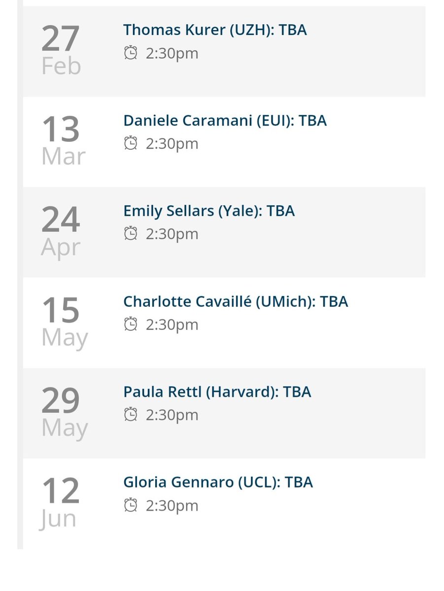 Institutions and Political Economy Research Group (@iperg_ub) on Twitter photo We are happy to publish the schedule for the @Iperg_ub Seminar Series this new academic year. Some final details pending.
Stay tuned for further information!
<a href="/ubeconomics/">UB School of Economics</a> <a href="/CPoliticaUB/">Ciència Política UB</a> <a href="/Econhist_Ub/">Economic History PhD program at UB</a> <a href="/ubmipe/">Master in Institutions and Political Economy</a> <a href="/ubfacecoiempres/">Facultat d'Economia i Empresa UB</a> <a href="/Dret_UB/">Facultat de Dret UB</a> <a href="/UniBarcelona/">Universitat de Barcelona</a> We are happy to publish the schedule for the @Iperg_ub Seminar Series this new academic year. Some final details pending.
Stay tuned for further information!
<a href="/ubeconomics/">UB School of Economics</a> <a href="/CPoliticaUB/">Ciència Política UB</a> <a href="/Econhist_Ub/">Economic History PhD program at UB</a> <a href="/ubmipe/">Master in Institutions and Political Economy</a> <a href="/ubfacecoiempres/">Facultat d'Economia i Empresa UB</a> <a href="/Dret_UB/">Facultat de Dret UB</a> <a href="/UniBarcelona/">Universitat de Barcelona</a>
