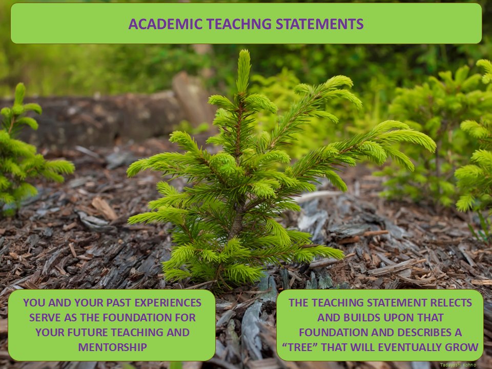 Advice on teaching statements, teaching, and faculty interviews. A teaching statement is a vision for one's future based on the past/present. If one cares about teaching, one does not need to have taught in their field to write a compelling statement. yoshi-kohno.medium.com/advice-for-phd…