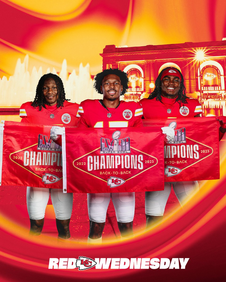 Kansas City Chiefs (@chiefs) on Twitter photo IT'S RED WEDNESDAY‼️
Get your flag online NOW for $10 or at local area McDonald's for $5, all benefitting <a href="/rmhckc/">Ronald McDonald House Charities of KC</a> ❤️
🚩: chfs.me/24buyflags
Free shipping code is YARDS. IT'S RED WEDNESDAY‼️
Get your flag online NOW for $10 or at local area McDonald's for $5, all benefitting <a href="/rmhckc/">Ronald McDonald House Charities of KC</a> ❤️
🚩: chfs.me/24buyflags
Free shipping code is YARDS.