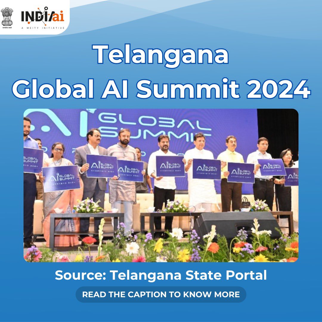 The Telangana Global AI Summit 2024 is set to take place at the Hyderabad International Convention Centre from September 5-6. This summit explores AI solutions' transformative potential across various sectors, bringing together leading researchers, policymakers, industry leaders,