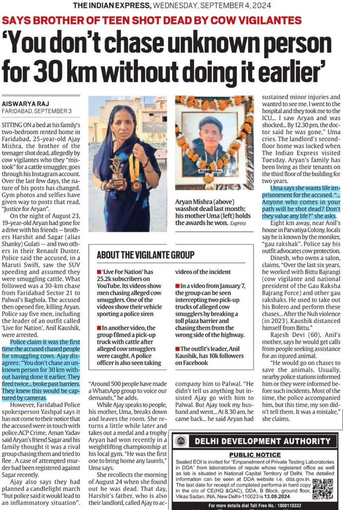 sachinrupal's tweet image. A crime syndicate being run in the garb of ‘cow vigilantism’