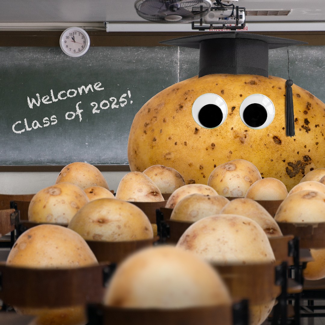 When Merryn sent her baby potatoes back to school 🥰