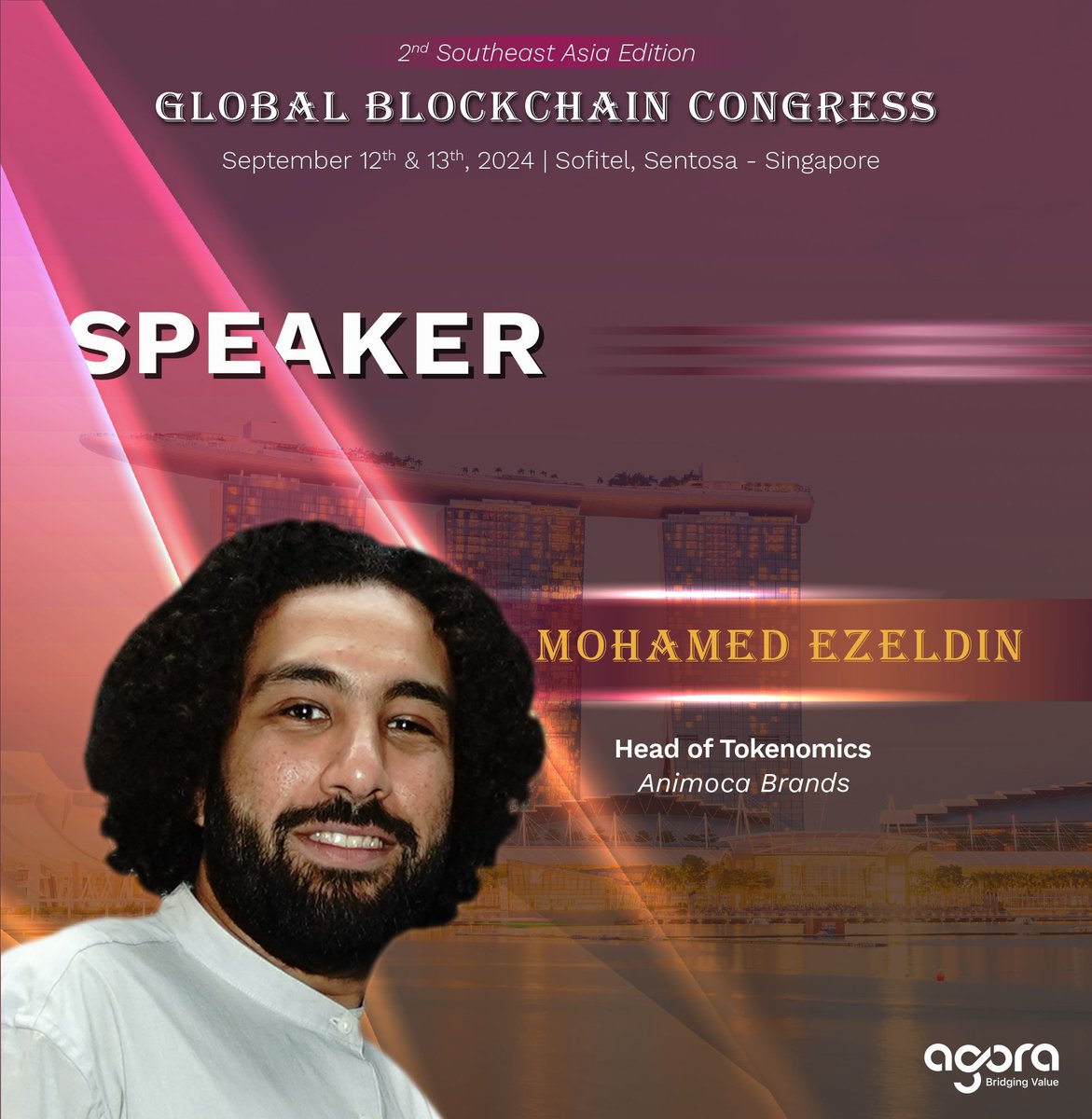 animocabrands's tweet image. Global Blockchain Congress (@AgoraGBC) is coming to Singapore on 12-13 September! 

Join Sam Tse (@0xsamt), our VP, Head of M&amp;amp;A, and @mo_Ezz14, our head of tokenomics, at this exclusive, closed-door, congress. 

Connect with qualified investors and digital asset startups to…