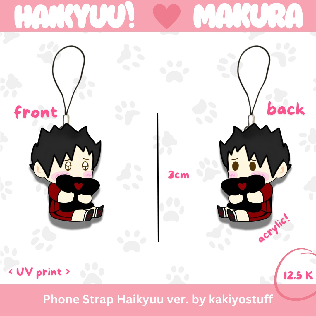 kakiyostuff's tweet photo. OPEN PO KEYCHAIN & PHONE STRAP HAIKYUU MAKURA ver by kakiyostuff !!
list chara di komen >>>
detail: https://t.co/ZxyWhYQP4l
< 04 - 09 Sep 22.00 WIB >
mao nanya2 dulu bowle bgt yaa!^^
#warunganime #warunghq #warunghaikyuu #haikyuumerch #ONEPIECE #SEVENTEEN #NCTDREAM https://t.co/DGQWYPpe6g