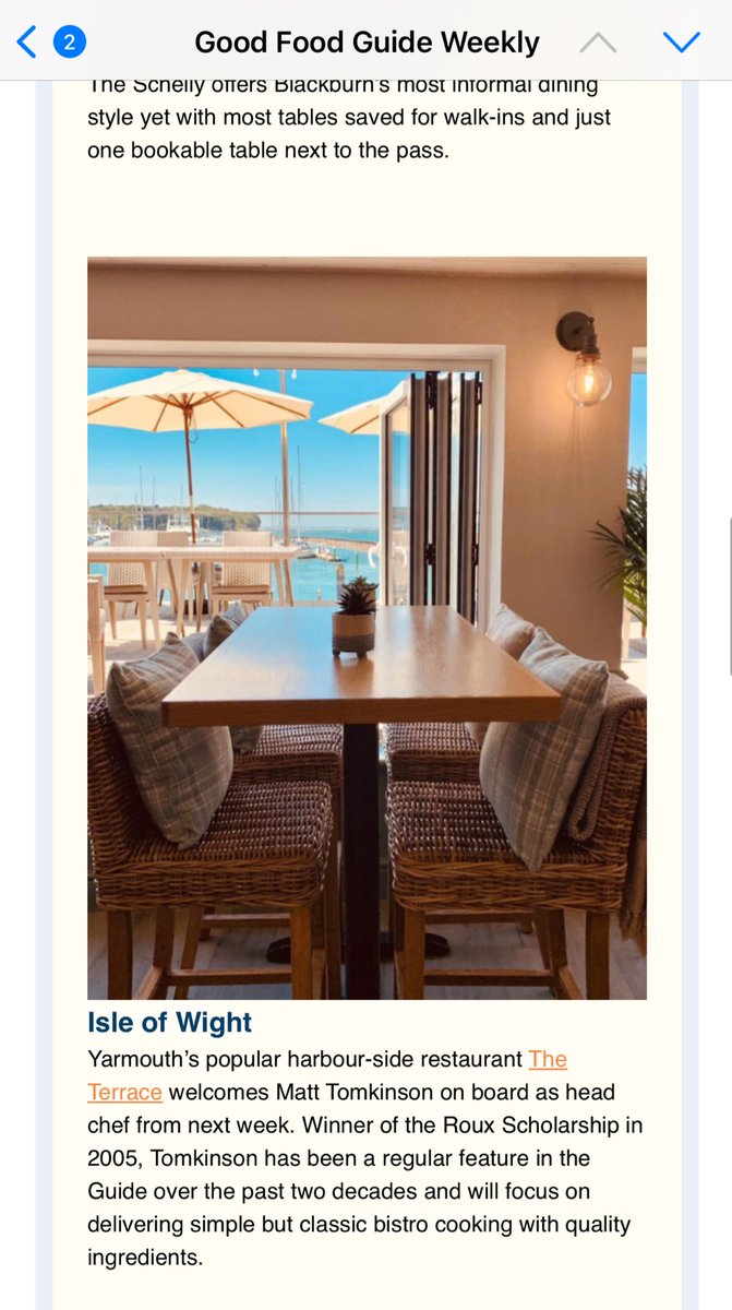 It’s only real when it makes the <a href="/GoodFoodGuideUK/">The Good Food Guide</a> newsletter. As usual only one local news channel covered our announcement. The must rest either want my non-existent advertising dollar or think we’re not newsworthy 🤷🏻‍♂️🤪