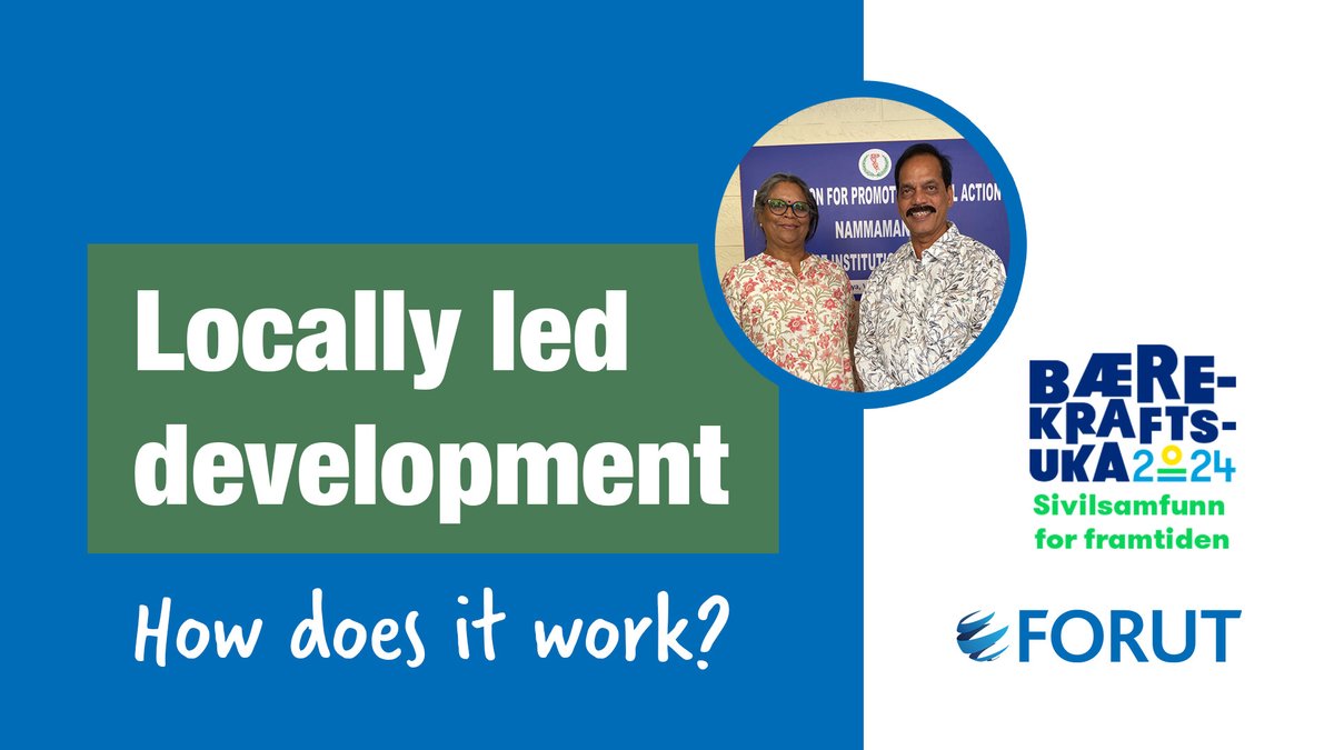 Locally led development: How does it work? FORUT and <a href="/ForumNorway/">ForUM</a> invites you to a breakfast seminar to discuss and learn from partners on the ground, APSA India. Thursday 05.09.24, 08:30 – 11:00 at ForUM, Hausmanns gate 19, Oslo. #Bærekraftsuka More info: forut.no/news/locally-l…
