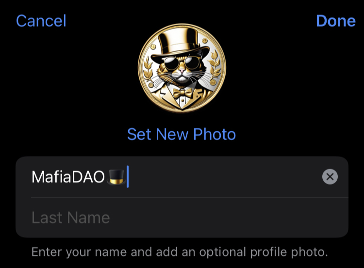 New daily task! 🕵️‍♂️💥

Add the 🎩 emoji to your TG username to rep MafiaDAO! Show your support and get a sweet bonus as a thank you! 🎁💸

Let’s see those dapper hats, fam! 🎩🔥

Play: t.me/MafiaDAOBot?st…
