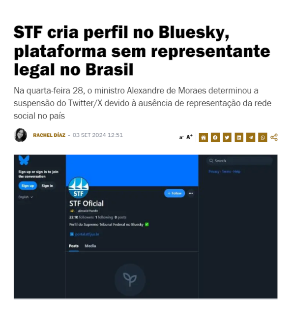 BrazilenDireita's tweet photo. Oxi???
- #Blueky (rede social da #Esquerda)

SEM REPRESENTANTE NO #BRASIL ?
E não foi fechada? https://t.co/YNeNnBO1I9