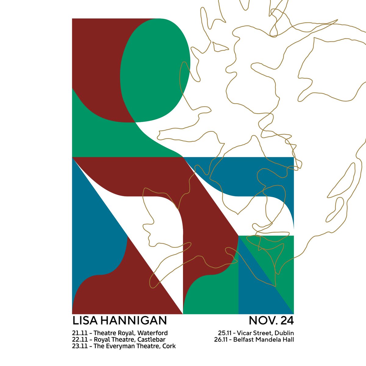 Úna Molloy (@turningpirate) on Twitter photo Very exciting news this morning!
Back on the road with @LisaHannigan in November, with a special ensemble of singers and strings that gathered in NYC in March to work out new songs, rework others.
Special guest <a href="/Dani_Larkin_/">Dani Larkin</a>
Tickets on sale at 10am Friday Very exciting news this morning!
Back on the road with @LisaHannigan in November, with a special ensemble of singers and strings that gathered in NYC in March to work out new songs, rework others.
Special guest <a href="/Dani_Larkin_/">Dani Larkin</a>
Tickets on sale at 10am Friday