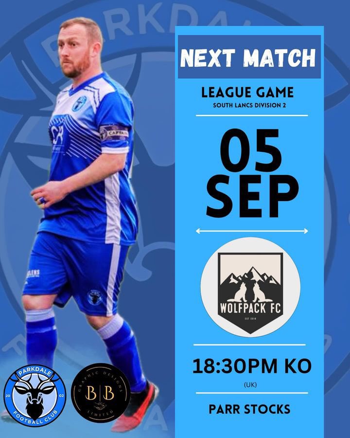 We have our second game of the season tomorrow evening, facing Wolfpack. We return back to Parr Stocks before we go on the road for the first time this season on Sunday.  The lads are hoping to keep momentum going from the first game and are hoping to make it 2 wins from 2. 🔵⚪️