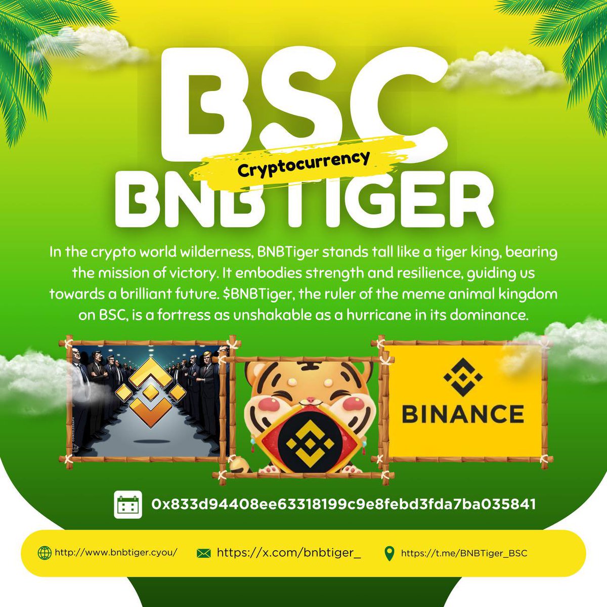 BNBTiger_'s tweet photo. After a year, #BNBTiger is back! We're ready to reignite the BSC space and lead the community to new heights. Join us as we embark on this new chapter and make greatness happen again! Join us: https://t.co/tjEsKbJNmp #BSC #Crypto #BNB https://t.co/NmIvl2G10N