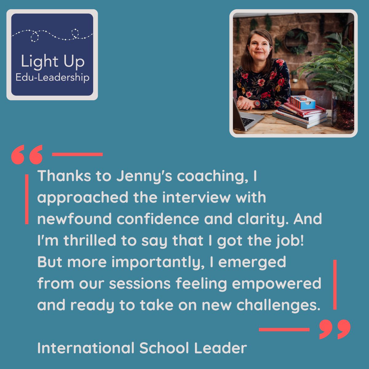 Looking for an #internationalschoolleadership role for 2025/26? 

Opportunities are emerging
I offer personalised coaching to help you: 
➡️ Find the right role, school, and location 
➡️ Showcase your strengths confidently 
➡️ Make a decision on which role is right for you

DM