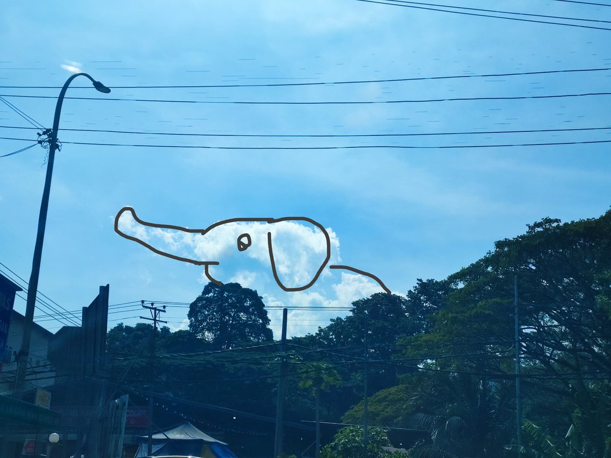 ohmyymandarin's tweet photo. I love sky watchingg!
Today I spotted an elephanttt. Can you see it? 😆
How do we say it in Mandarin?
Elephant = 大象 (Dà xiàng)
#cloudoftheday https://t.co/lNOOYCqiN2