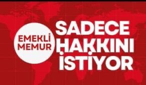 SEYYANEN ZAMMI #EmekliMemur ada otomatik yansıtıyoruz, hayırlı olsun“deyip SONRASINDA ALMAMALARI için kararname çıkarıldı.Emekli Memur ÜZÜNTÜLÜ ve KIRGIN.Unutulamaz
#sitemimvar
Ek Madde İPTAL Edilsin
<a href="/RTErdogan/">Recep Tayyip Erdoğan</a> <a href="/_cevdetyilmaz/">Cevdet Yılmaz</a> 
<a href="/AkPartiGrubu/">Ak Parti TBMM Grubu</a> 
<a href="/herkesicinCHP/">CHP 🇹🇷</a> 
<a href="/farukerdem/">Faruk Erdem</a>