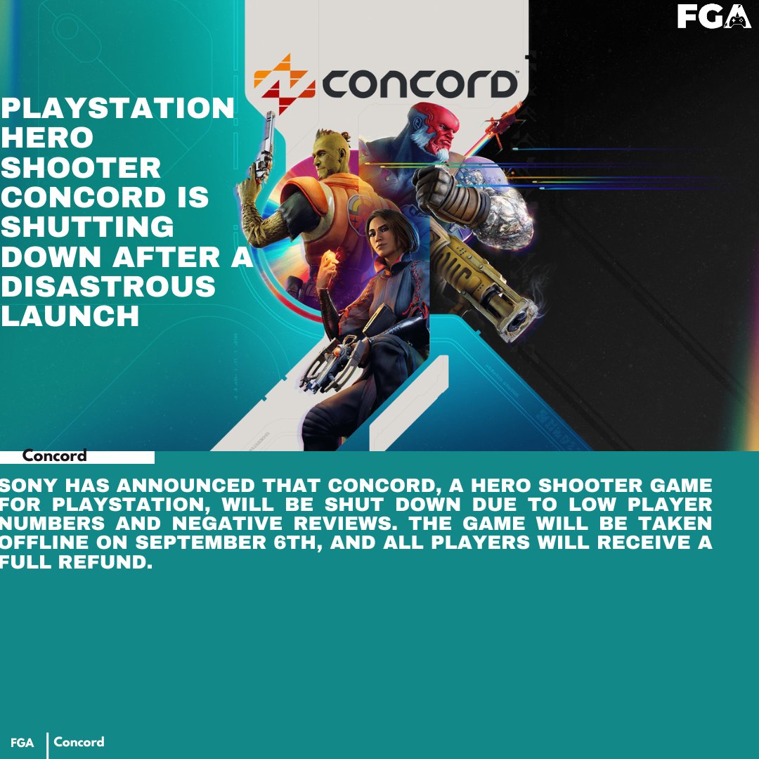 FreeGameAds's tweet image. All concord players get a refund.

Concord