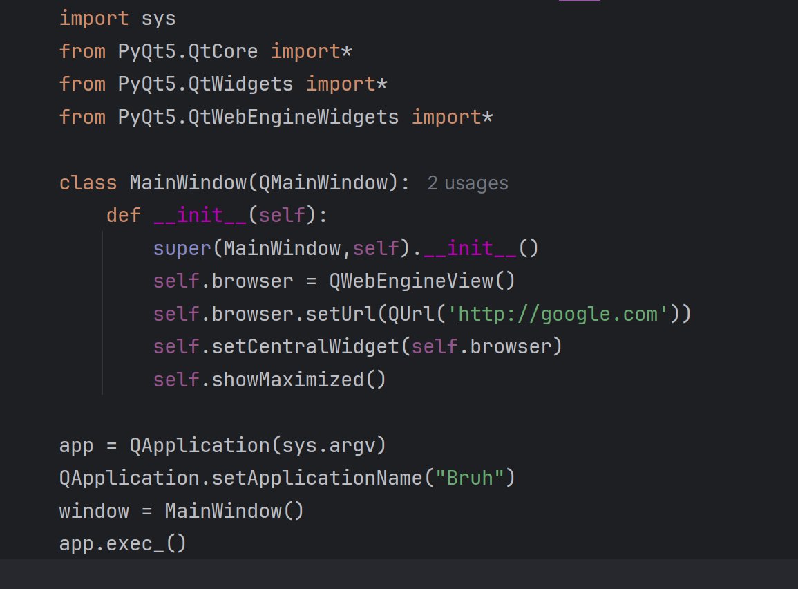 BhimraHarsh's tweet image. "🚀 Just built a simple PyQt5 browser in Python! This code launches a window that maximizes to display Google using QWebEngineView. Excited to dive deeper into PyQt5! #Python #Coding #PyQt5 #WebDevelopment #LearnToCode"