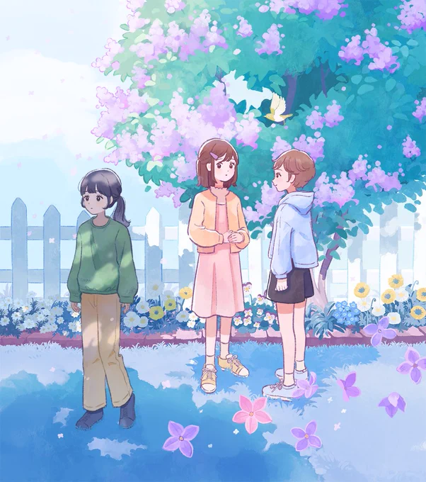 ¦お知らせ¦ 装画と挿絵を担当いたしました! 「わたしと話したくないあの子」 著者 /朝比奈 蓉子さん デザイン/千葉 優花子さん ポプラ社さまより本日9/4発売です! よろしくお願いします。