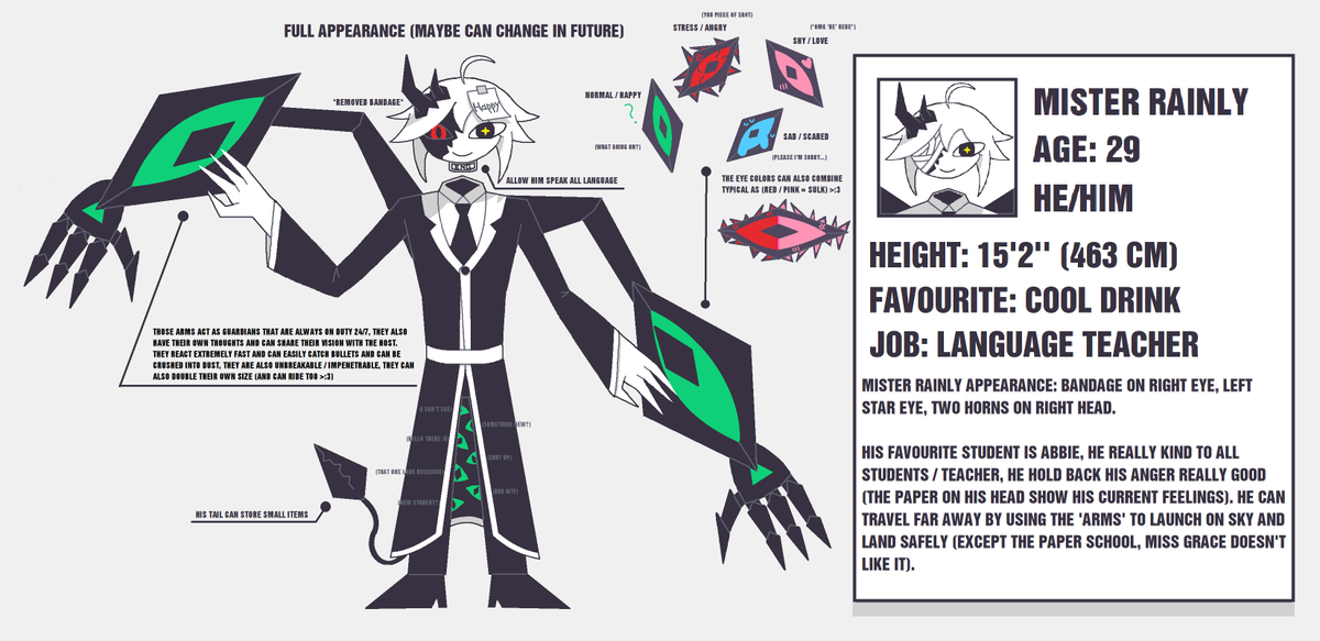 doFPEforfun's tweet photo. "Hello students, my name is Mister Rainly and i'm won't bite... hard >:3)
#fpe #fundamentalpapereducation #fundamentalpapereducationoc #misterrainly

sorry for keep repost, i'm promise this is last repost. pls share... it took me a month ૮(˶ㅠ︿ㅠ)ა https://t.co/3BJ30Ho6md