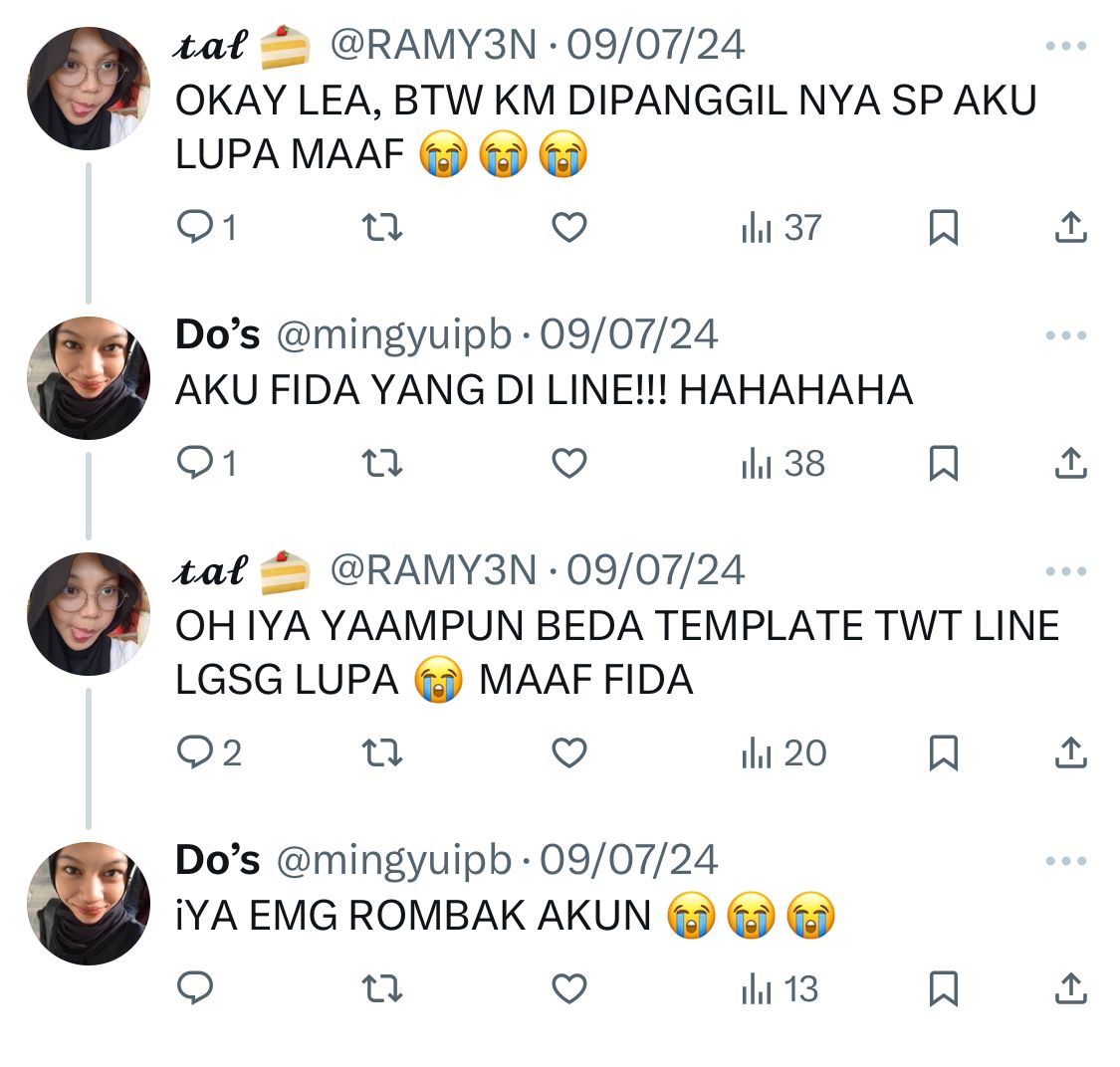 RAMY3N's tweet photo. ADUH LUCU BGT SIAPA SANGKA SKRG KITA JADI SOHIB ASBUN FID 😭🤣 https://t.co/r9hIhEdnS7