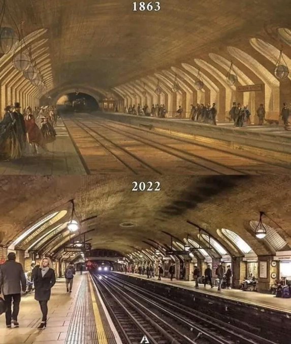 Rainmaker1973's tweet image. Baker Street is a London Underground station and it's the world's first underground railway, opened on 10 January 1863.

Located at the junction of Baker Street and the Marylebone Road in the City of Westminster, its construction began in March 1860 using the "cut-and-cover"…