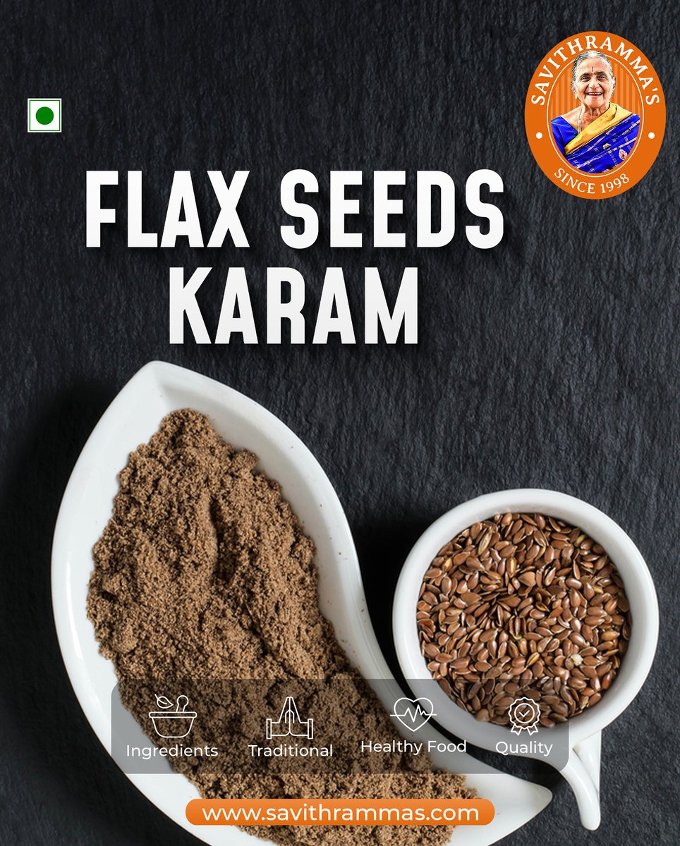 savithrammas23's tweet image. Boost your health with Savithramma's Flax Seeds Karam! Packed with omega-3s, fiber, and spices, it adds a nutritious kick to any meal. Sprinkle on salads, yogurt, or recipes for flavor and wellness! 🌿✨ #Savithrammas #FlaxSeedBenefits Shop: savithrammas.com
